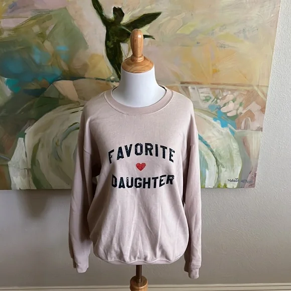 Favorite Daughter Sweatshirt by Erin & Sara for Sub_urban Riot EUC Medium - Picture 1 of 16
